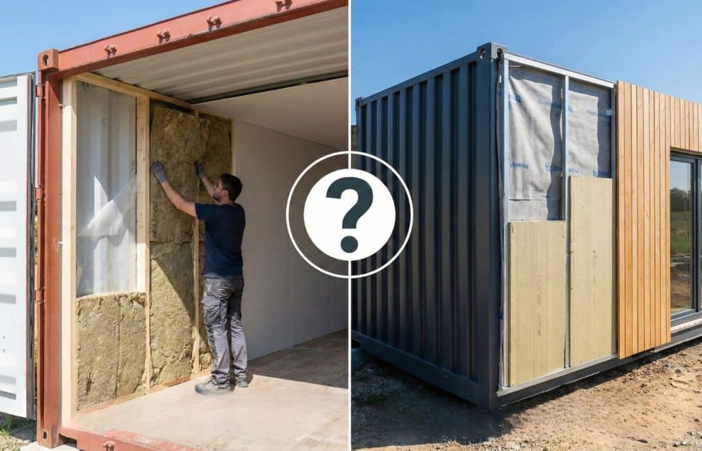 Isolation d'un conteneur : solutions, coûts et conseils pratiques